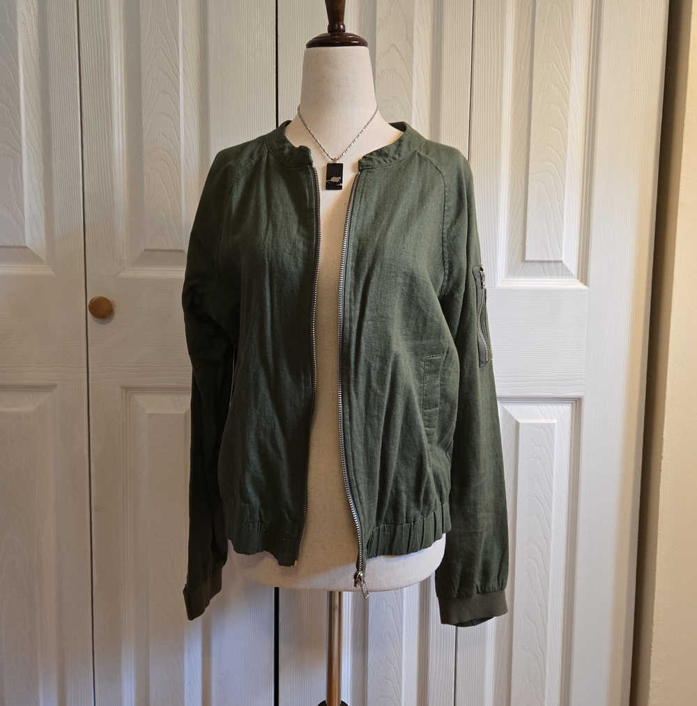 Sanctuary Olive Green Women's Bomber Jacket